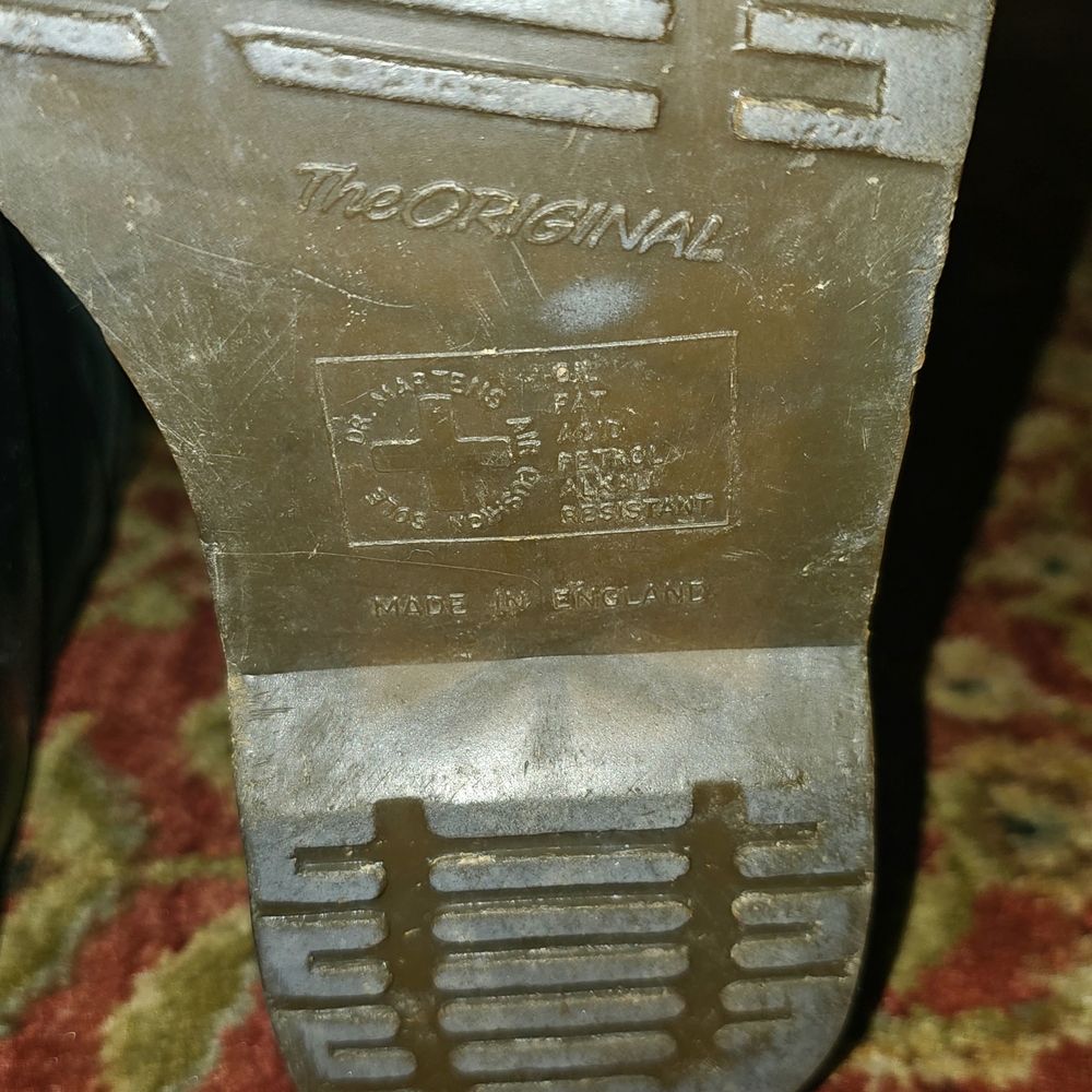Dr. Martens Black Leather Combat Boots - Picture 6 of 6